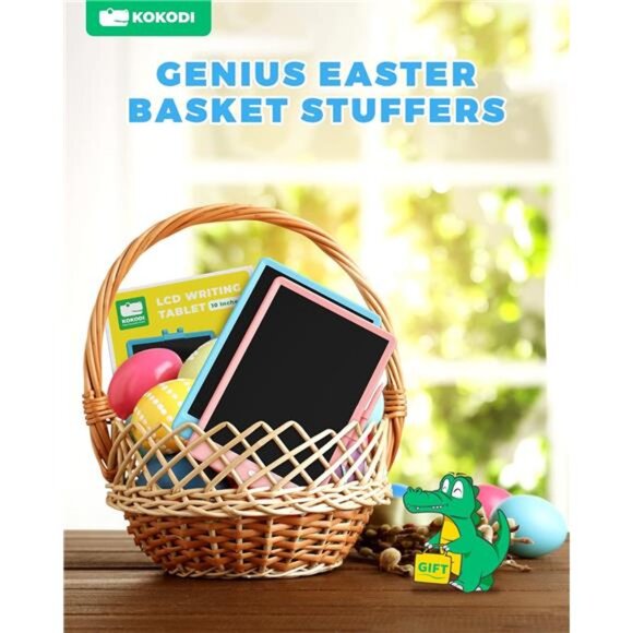 Kids LCD Drawing Writing Sky Blue Tablet Doodle Board for Boys and Girls 10 inch - Picture 6 of 6